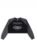 Above the firmament long sleeves crop top